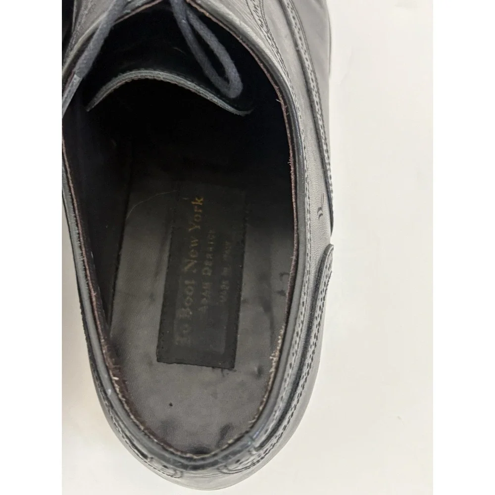 TO BOOT NEW YORK Adam Derrick Men's 13 Black Leather Brogue Captoe Oxford Shoes